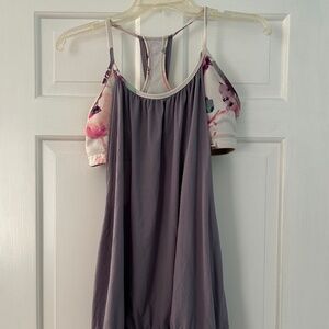 Lululemon Racerback Yoga Tank - No Limits Purple Floral